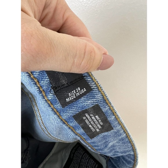 X Alexander Wang Denim Jeans Womens Size 29 Light Wash Skinny Blue Mid Rise - Picture 10 of 11